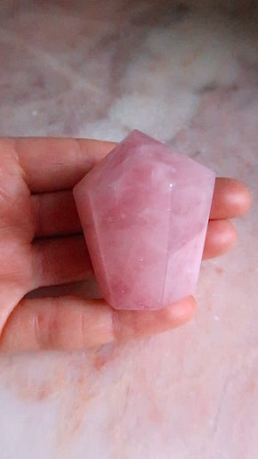 Rose Quartz Point -very pink