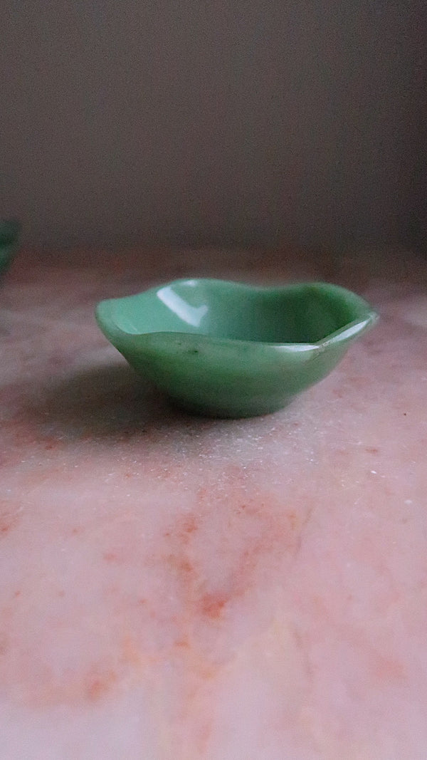 Small Green Aventurine Bowls