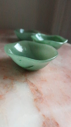 Small Green Aventurine Bowls