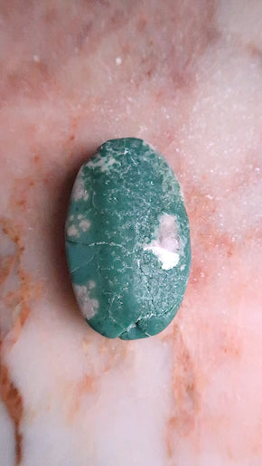 Flower Agate Palm Stone