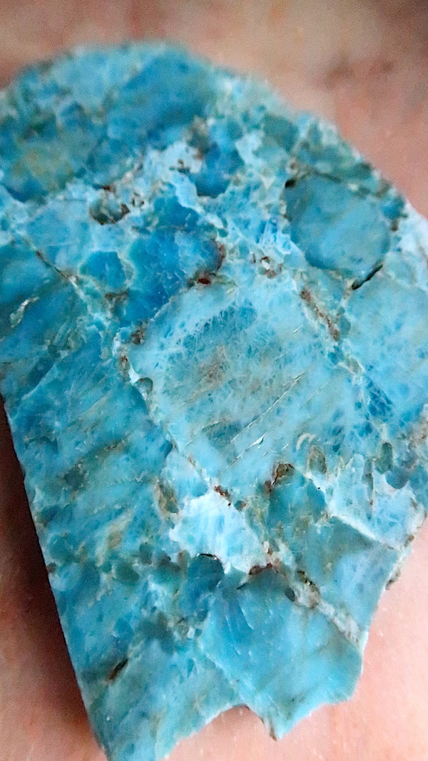Blue Apatite Slice