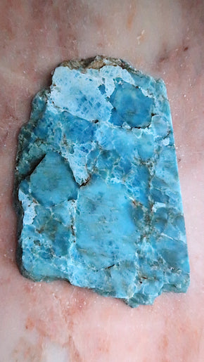 Blue Apatite Slice