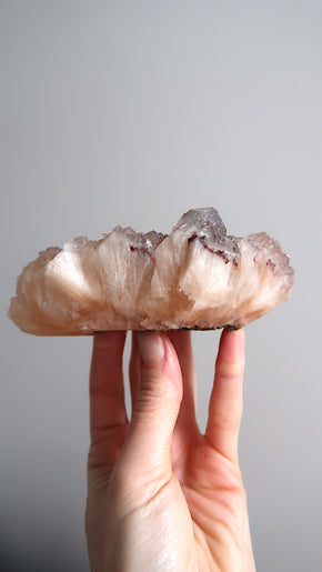 Large Peach Stilbite & Lilac Apophyllite