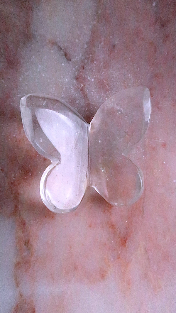 Clear Quartz Butterfly