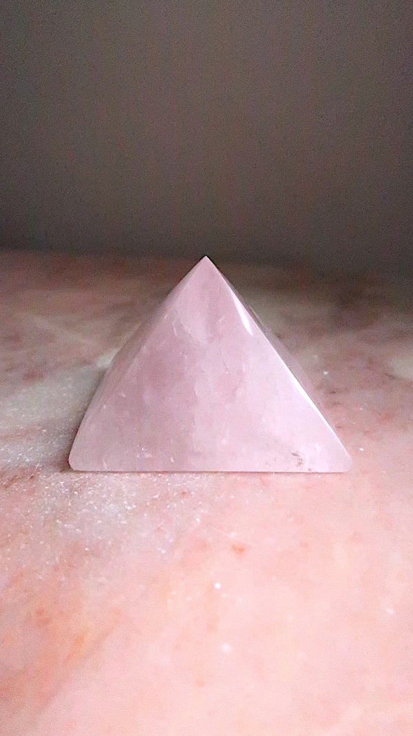 Rose Quartz Pyramid