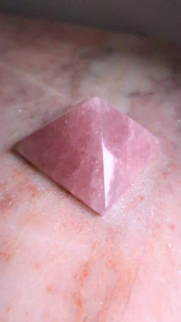 Rose Quartz Pyramid