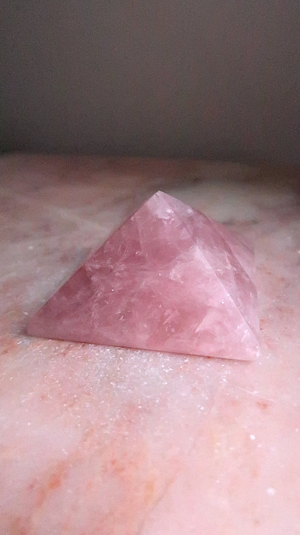 Rose Quartz Pyramid