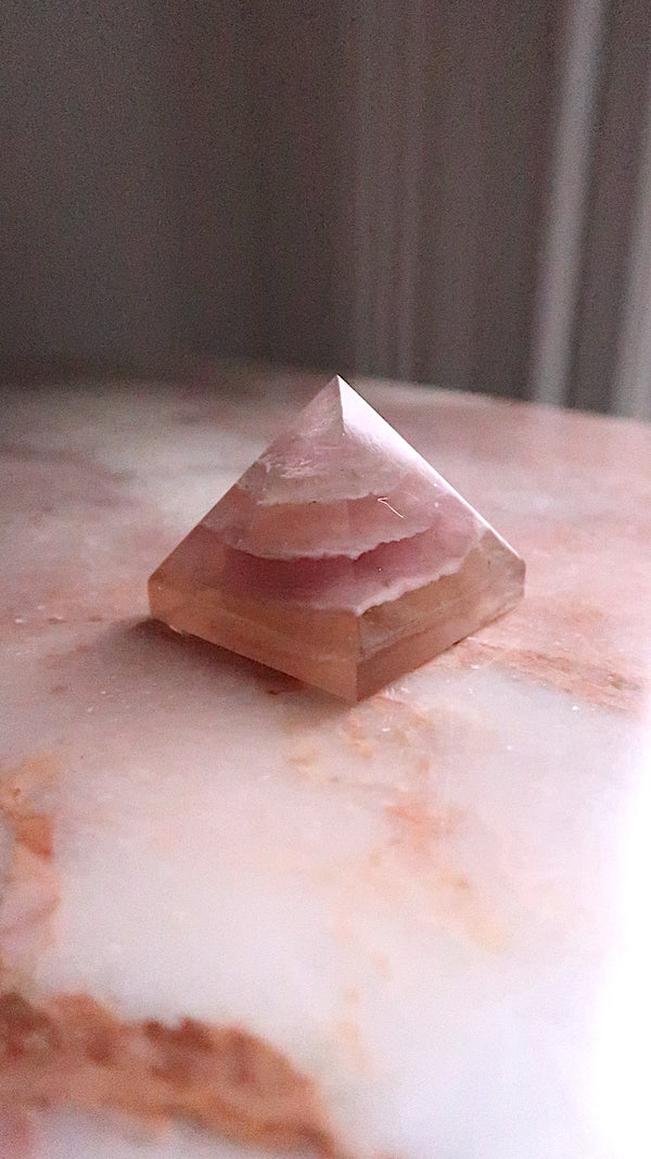 Golden Fluorite Pyramid