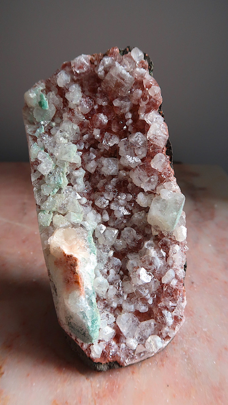 Large Pink & Green Apophyllite