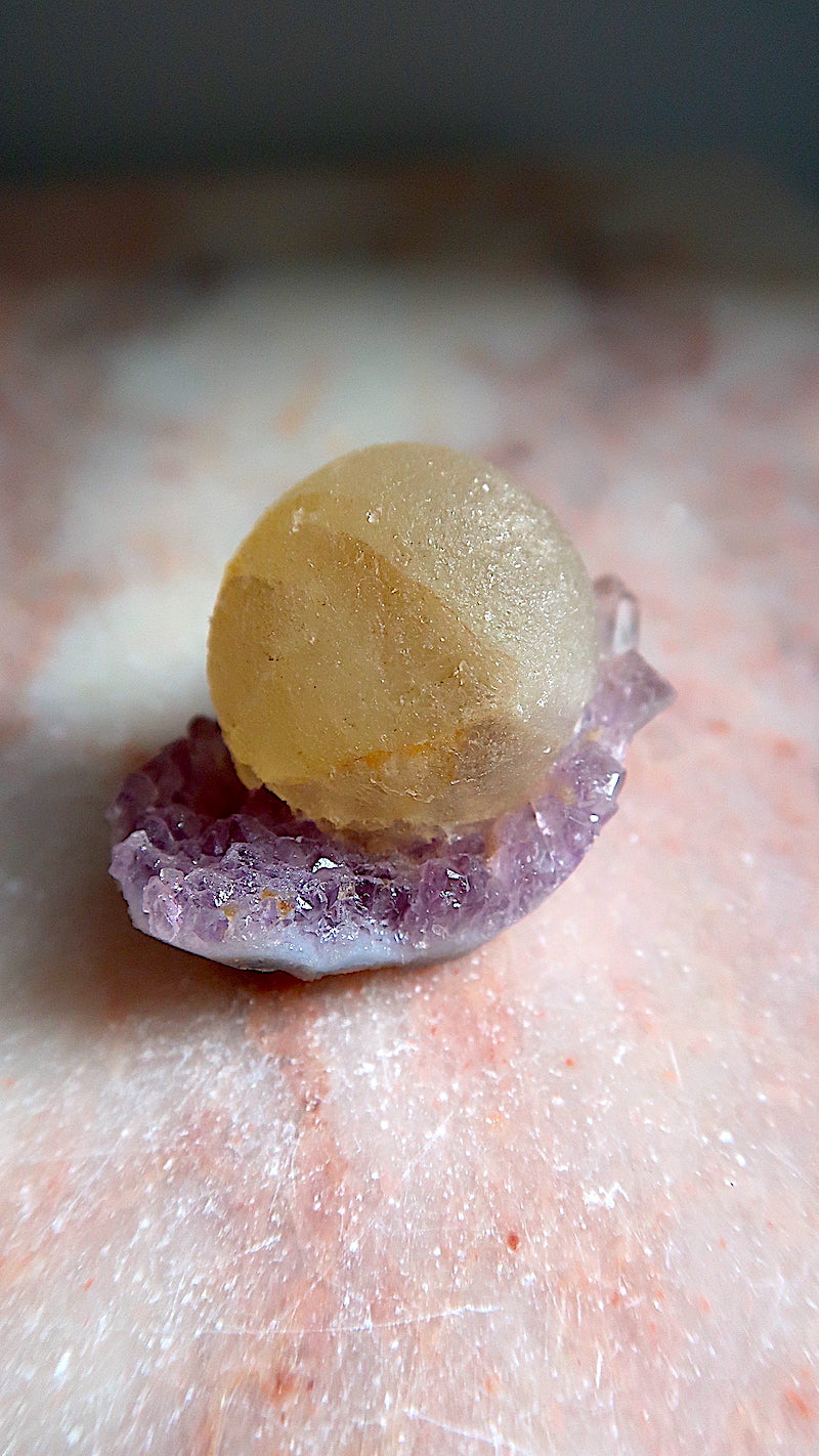 Botryoidal Fluorite & Amethyst