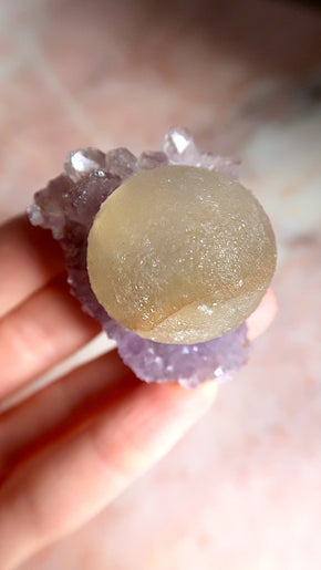 Botryoidal Fluorite & Amethyst