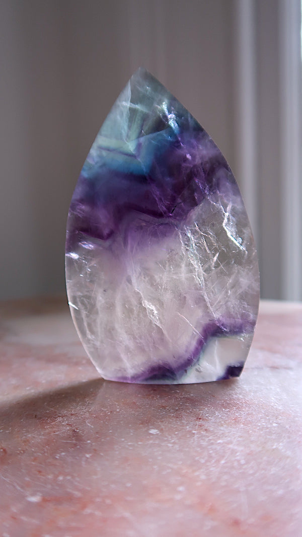 Blue Fluorite Tear Drop Point