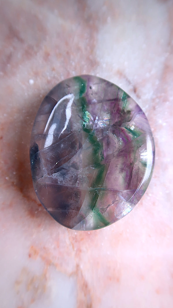 Fluorite Palm Stone