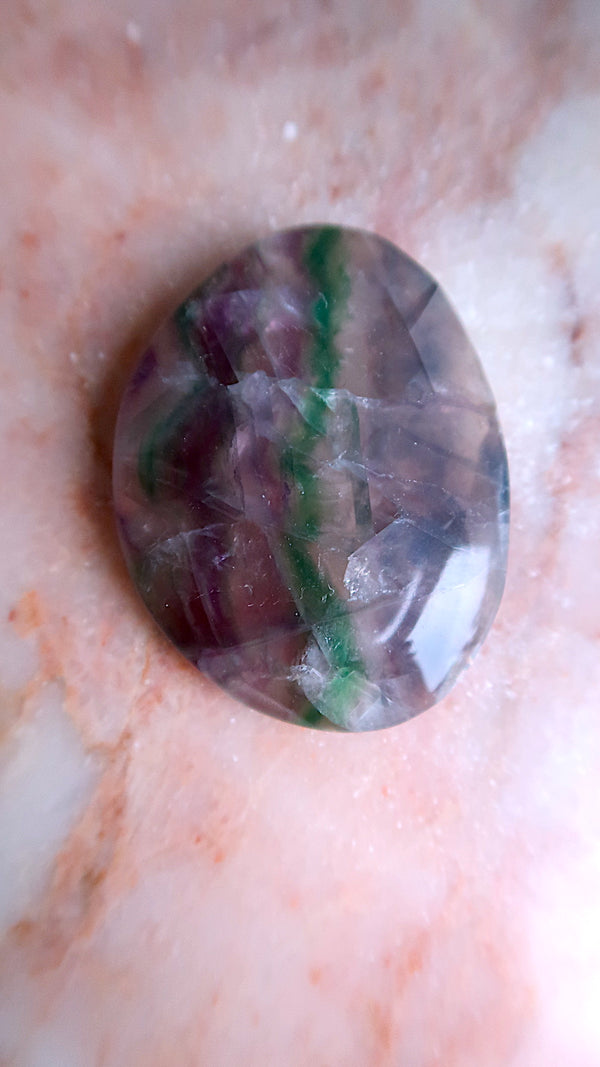 Fluorite Palm Stone
