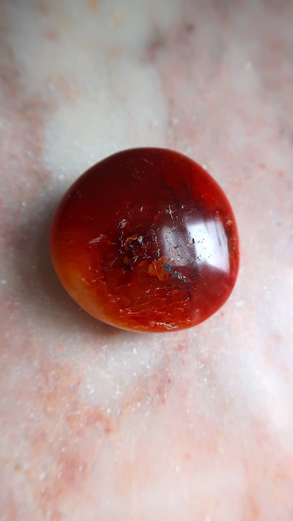 Carnelian Palm Stone