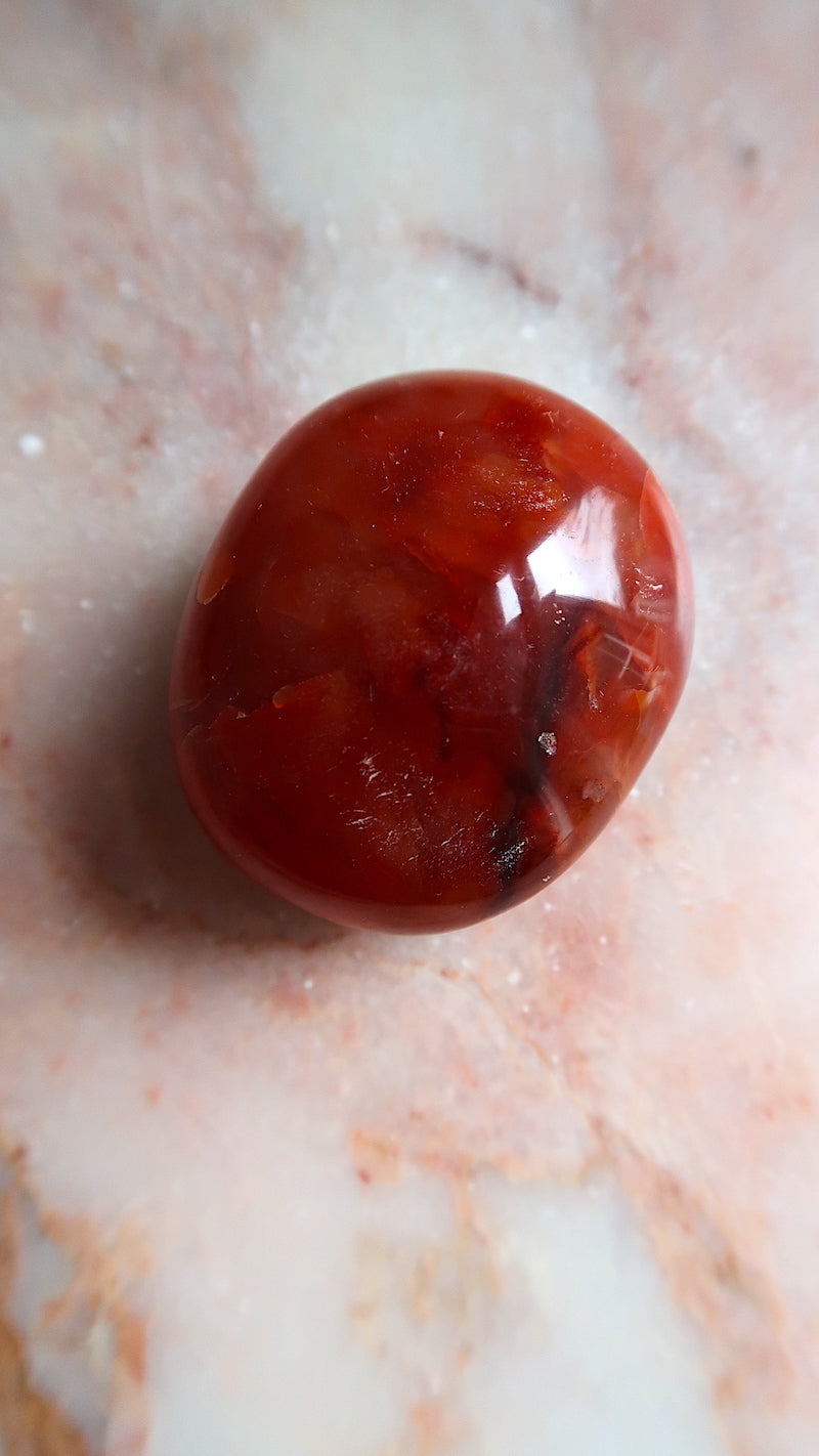 Carnelian Palm Stone