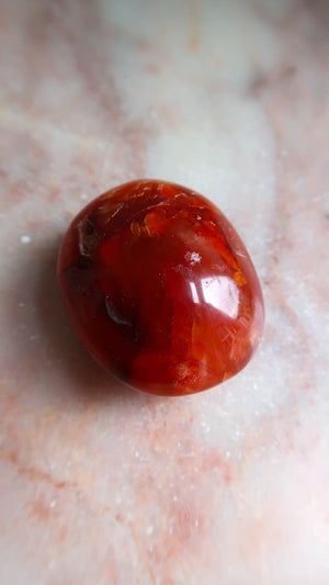 Carnelian Palm Stone