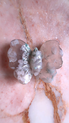 Flower Agate Butterfly