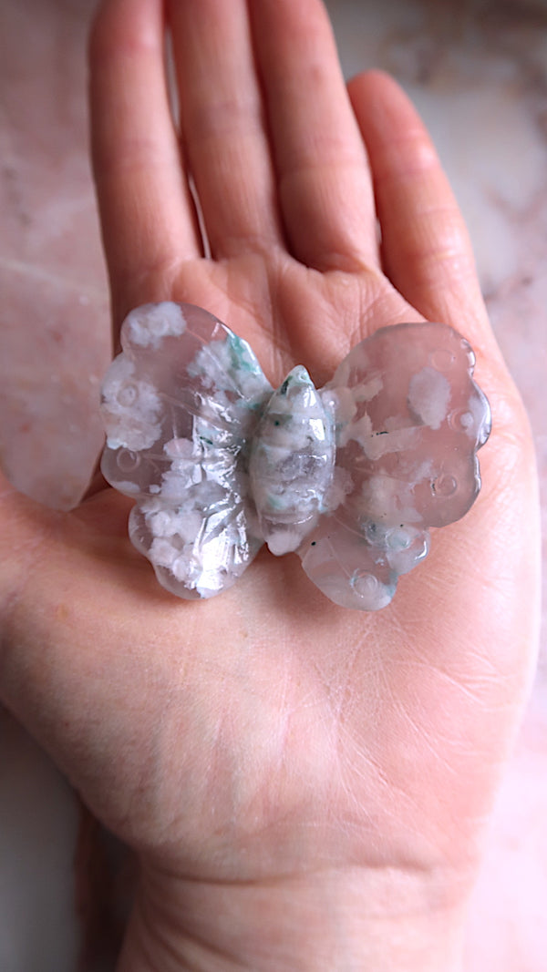 Flower Agate Butterfly