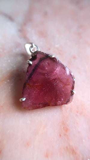 Premium Pink Tourmaline Pendant