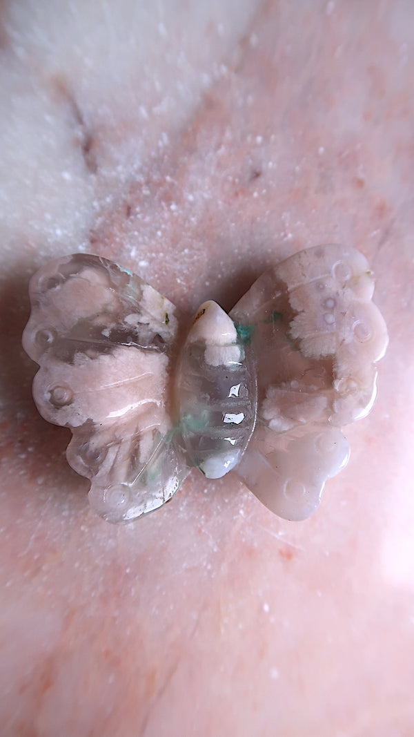Flower Agate Byyerfly