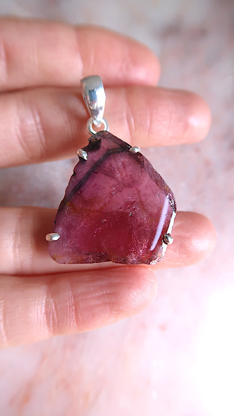 Premium Pink Tourmaline Pendant