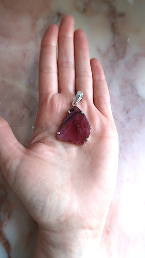 Premium Pink Tourmaline Pendant