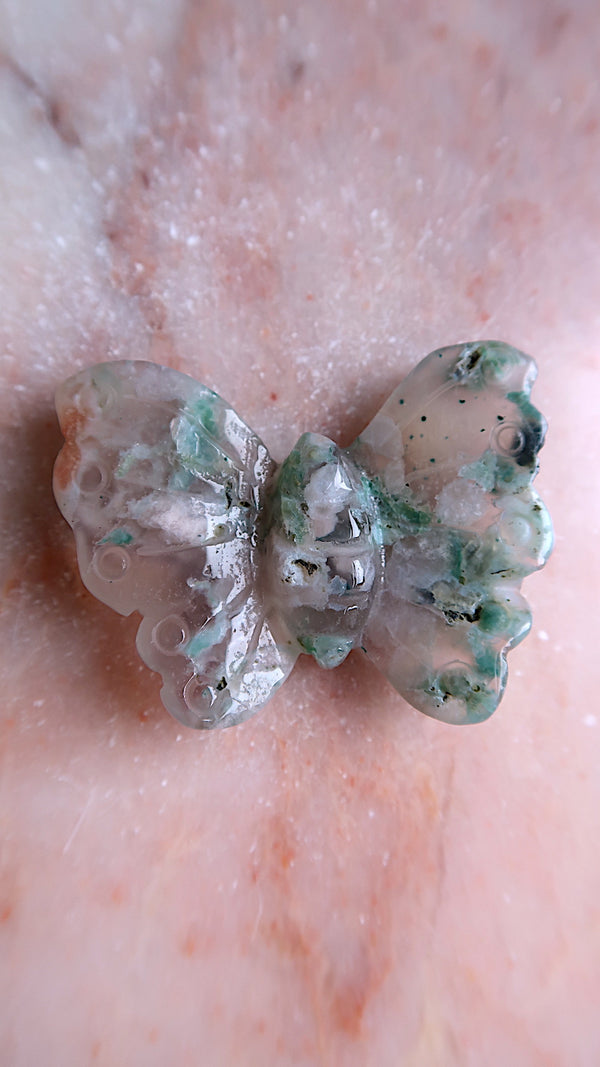 Flower Agate Butterfly
