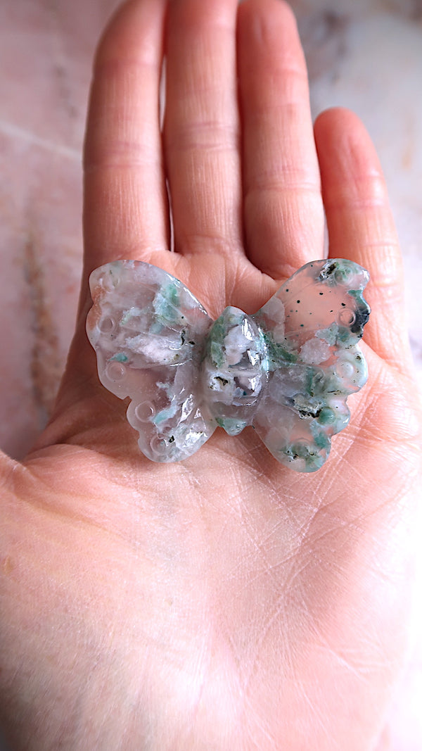 Flower Agate Butterfly