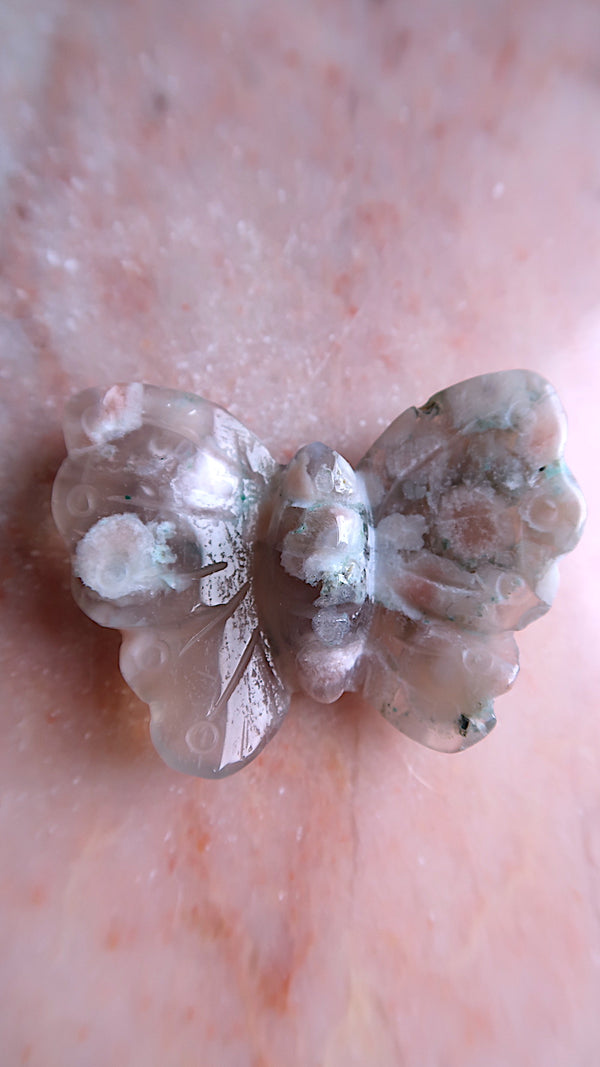 Flower Agate Butterfly