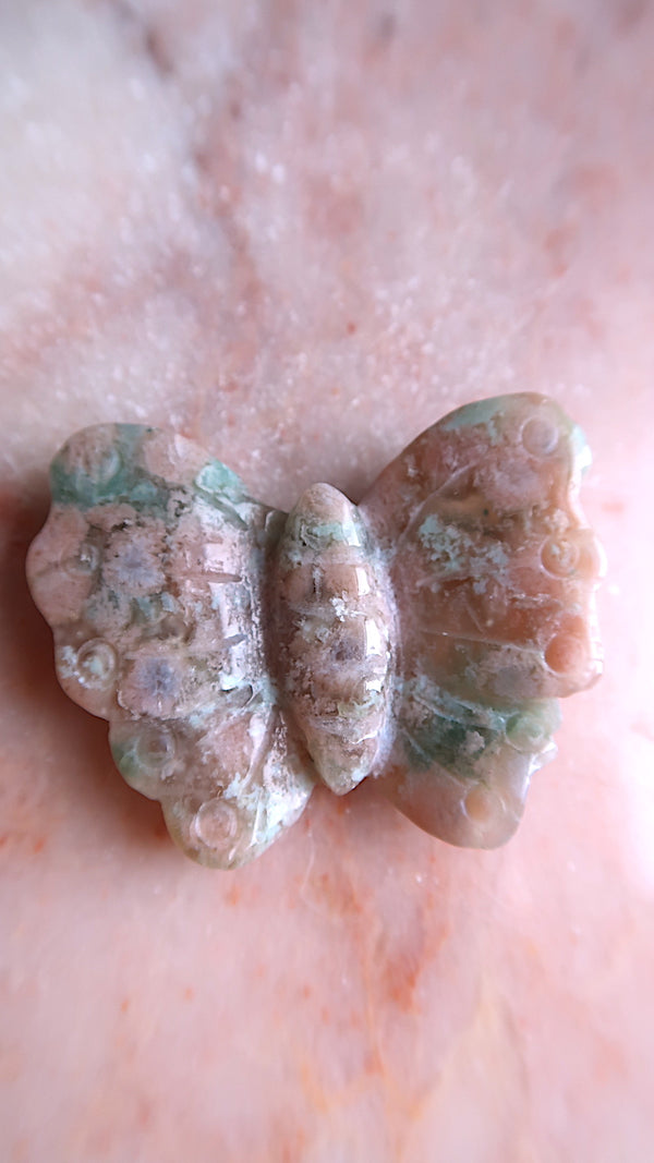 Flower Agate Butterfly