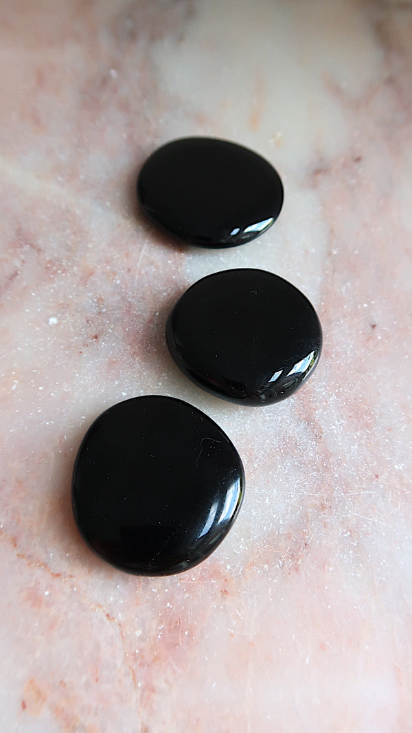 Black Tourmaline Palm Stone