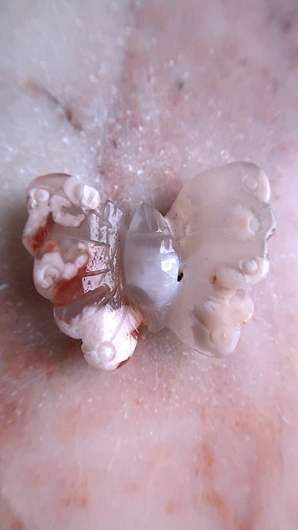 Flower Agate Butterfly