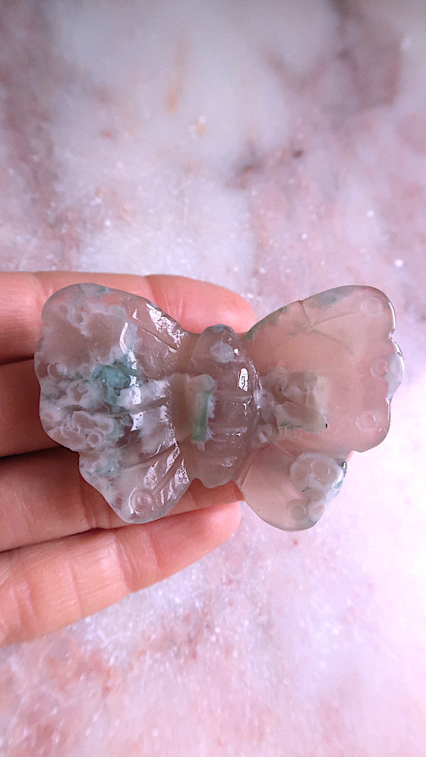 Flower Agate Butterfly
