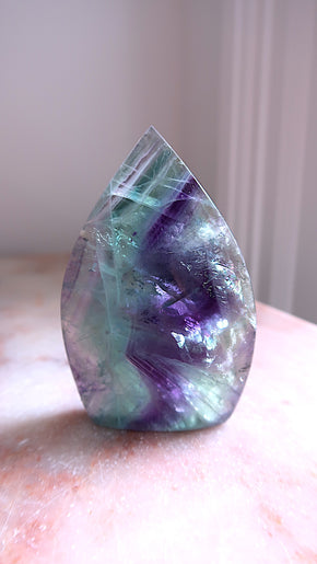 Rainbow Fluorite Tear Drop