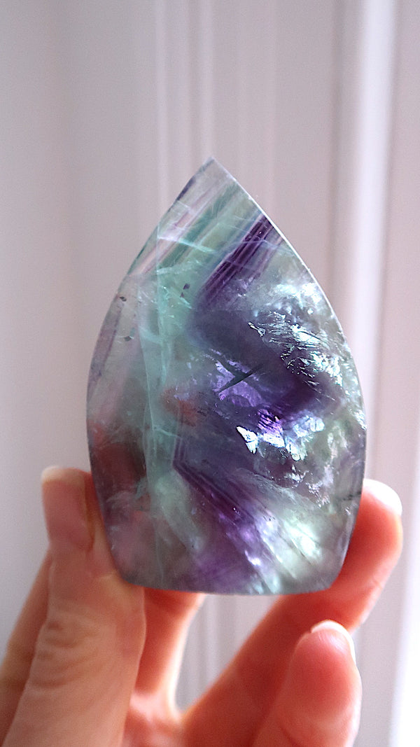Rainbow Fluorite Tear Drop