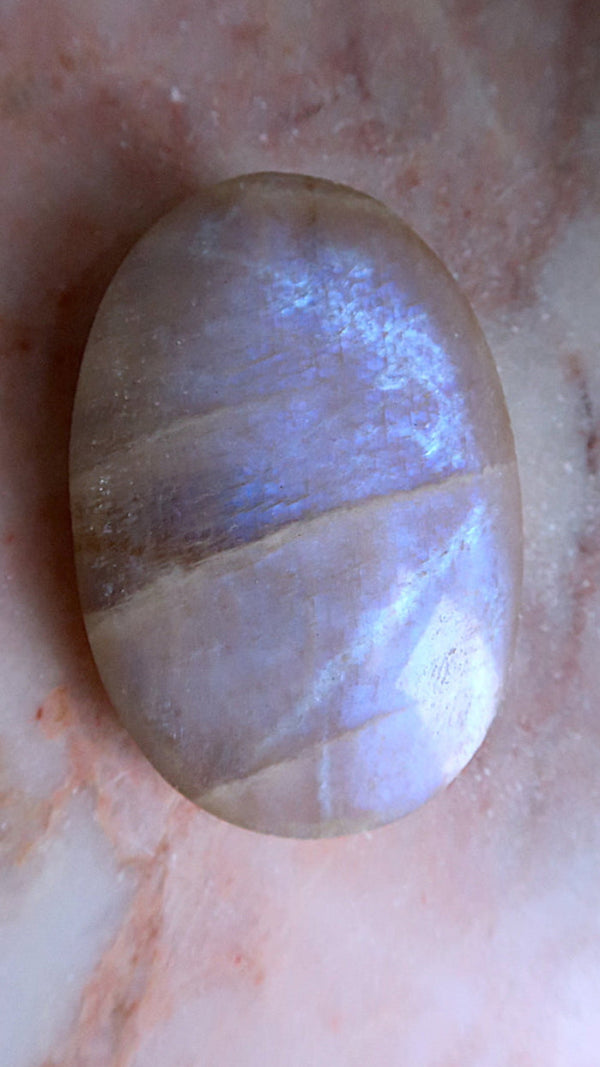 Large Moonstone Palm Stone