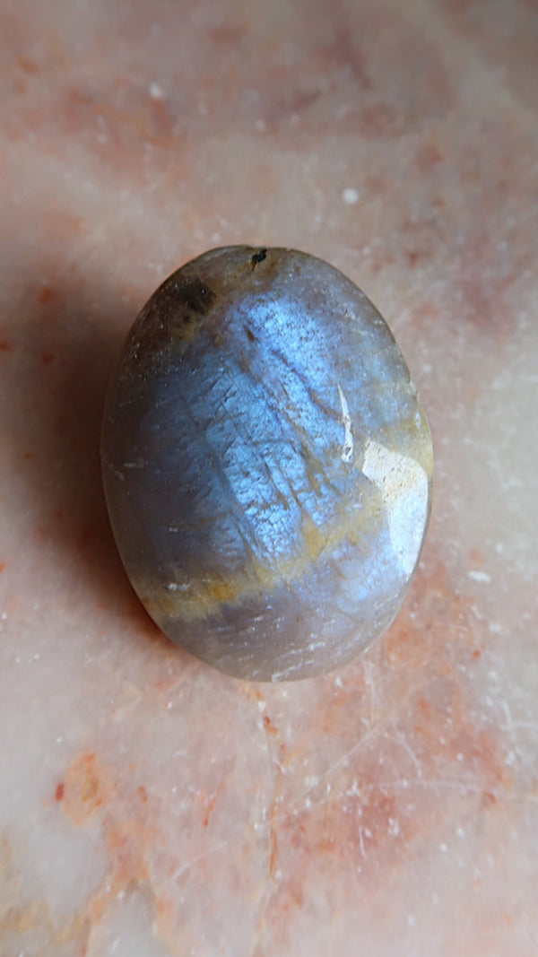Black Moonstone Palm Stone
