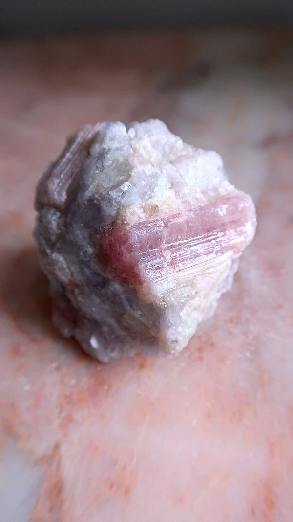 Raw Pink & Lilac Tourmaline