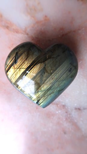 Blue Labradorite Heart