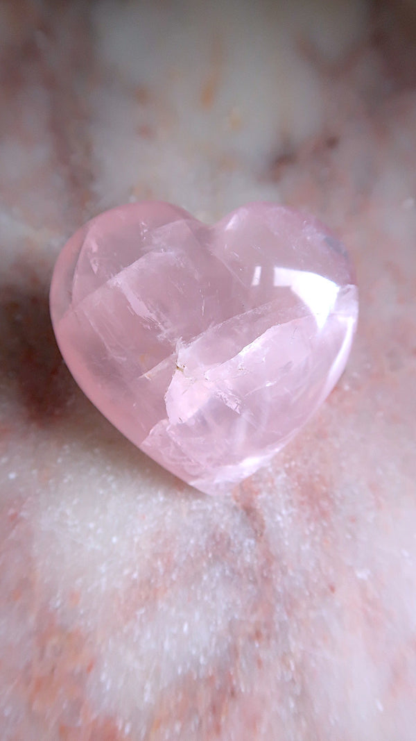 Rose Quartz Heart