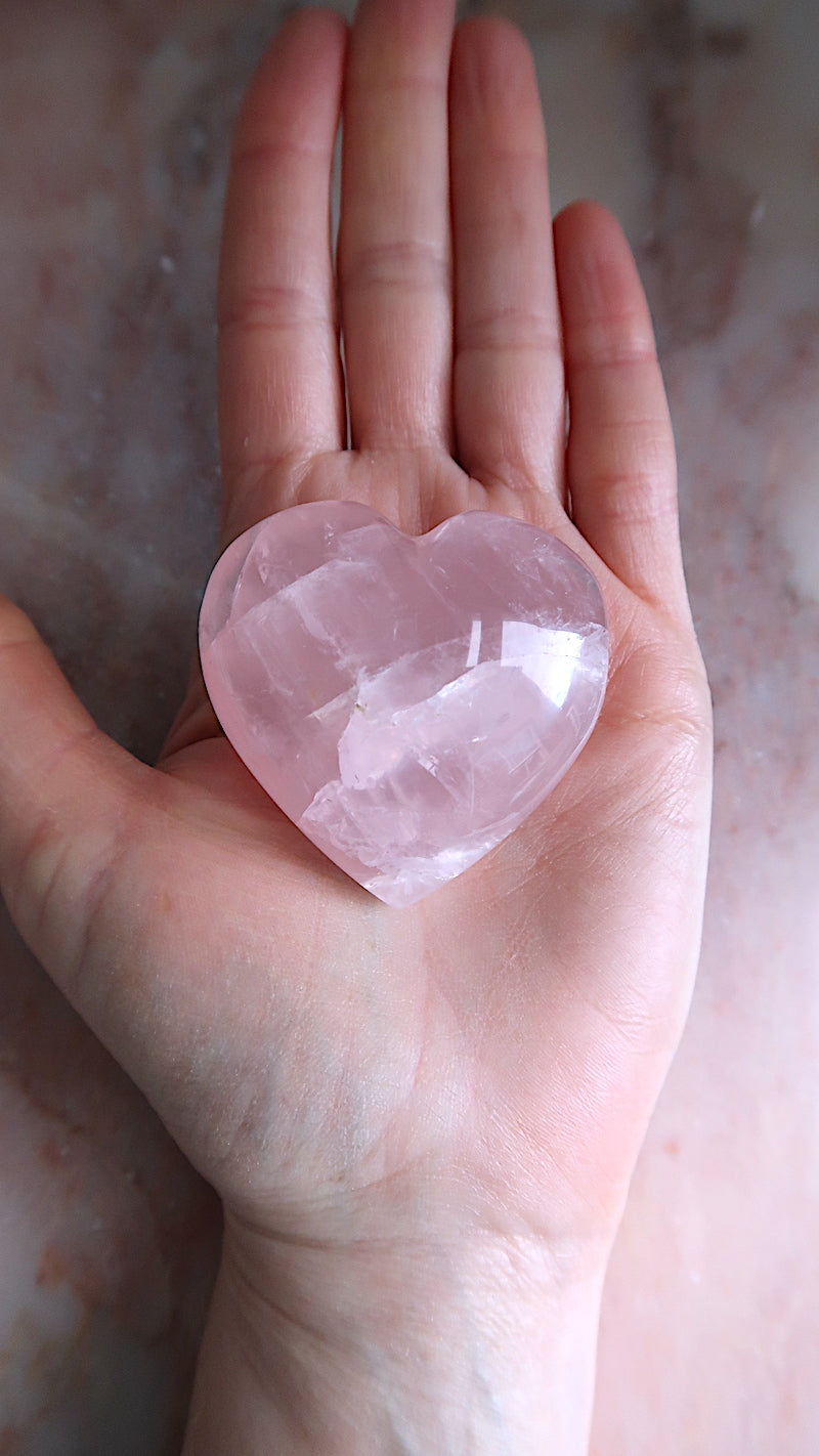 Rose Quartz Heart