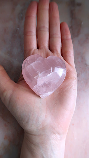 Rose Quartz Heart