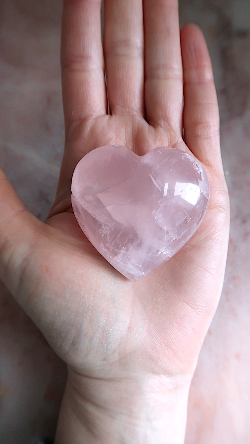 Rose Quartz Heart