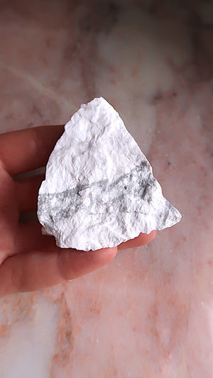 Raw White Howlite