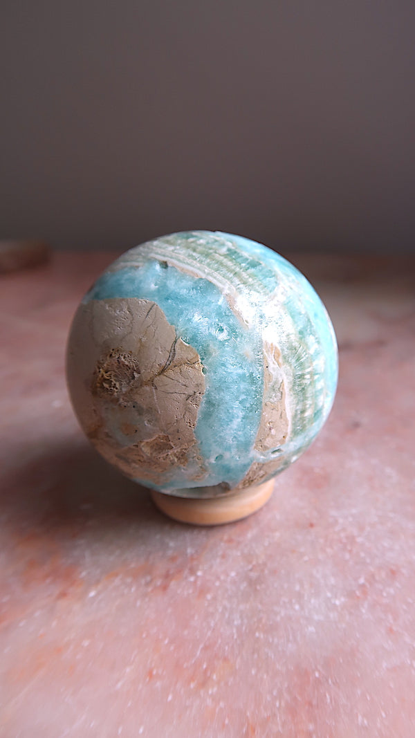 Blue Hemimorphite Sphere