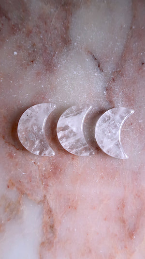 Clear Quartz Moons