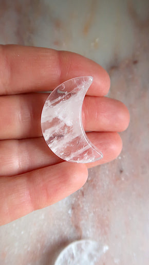 Clear Quartz Moons