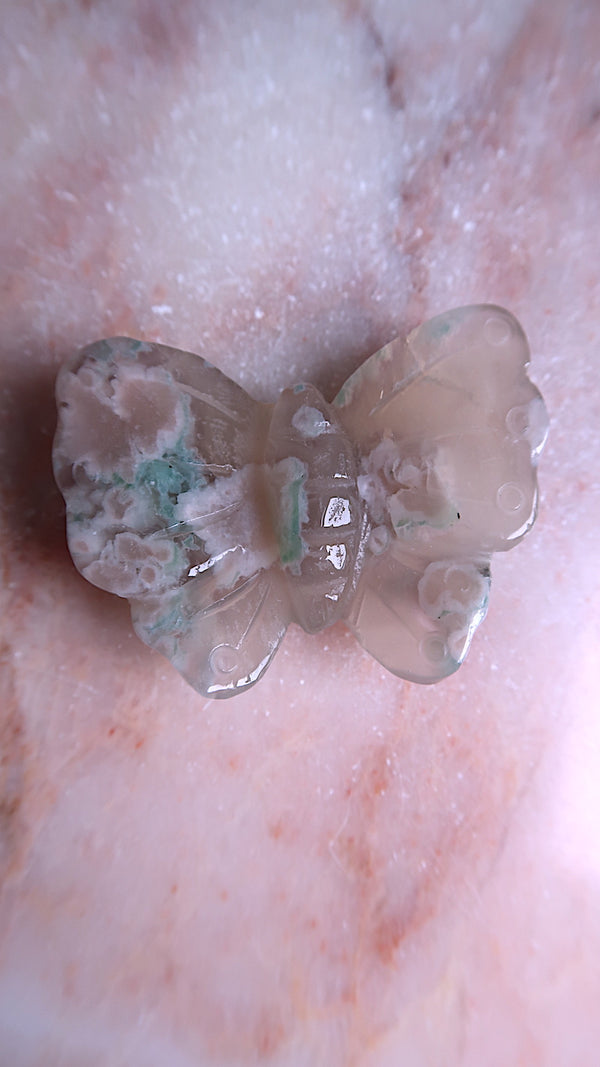Flower Agate Butterfly