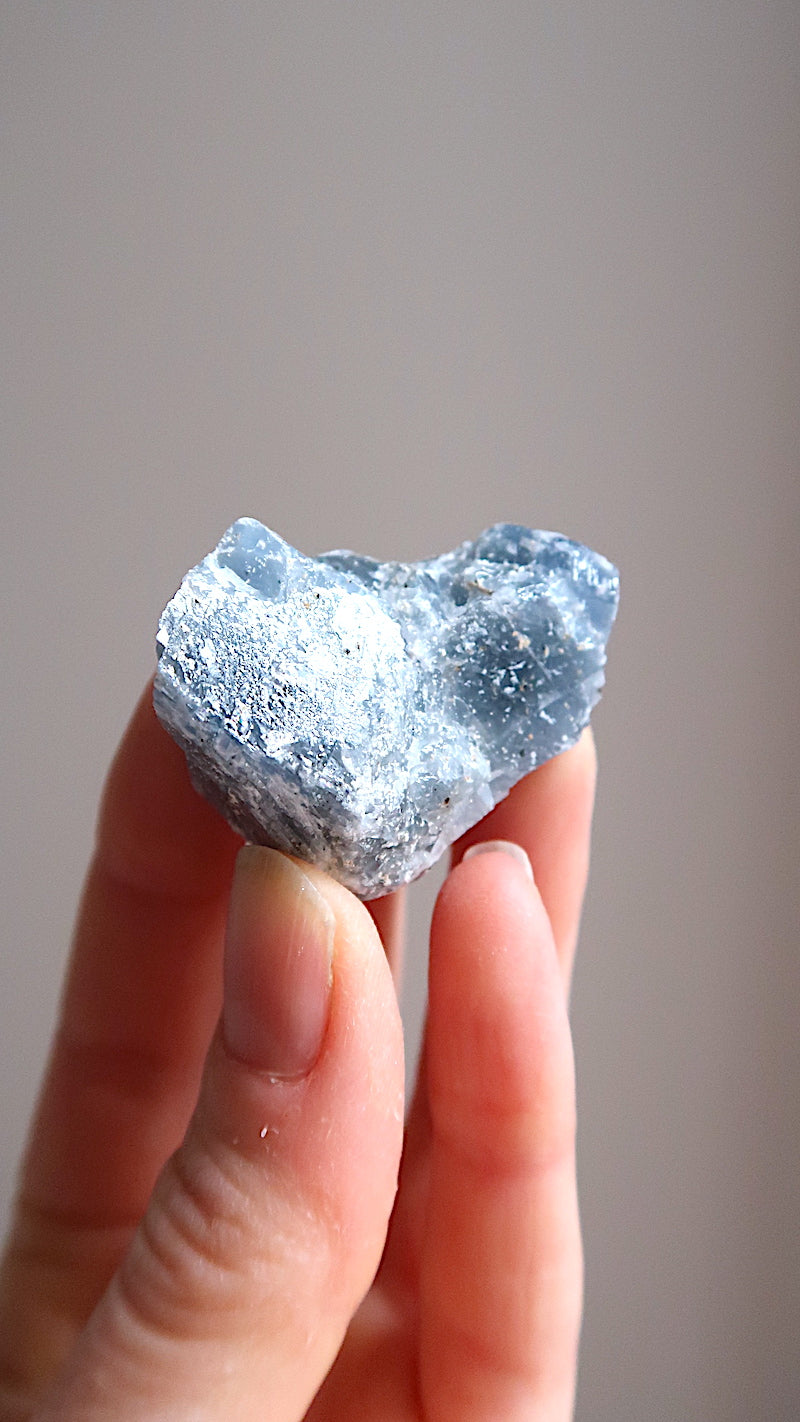 Small Raw Blue Calcite